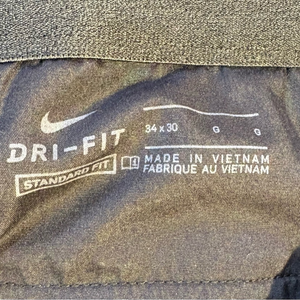 NIKE Dri- Fit Flat Front Classic Pants in Gray Mens Size 34x30💚 - Picture 10 of 13